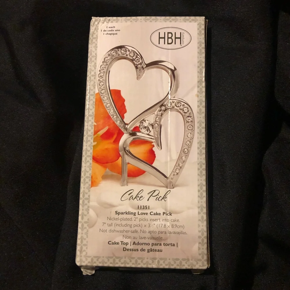 🌺New🌺 Double Heart Cake Pick